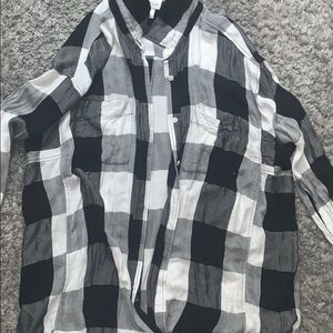 Black and white flannel